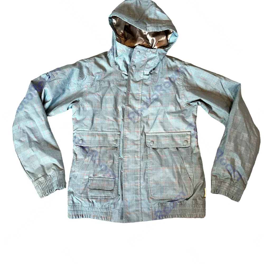 Burton Womens Large Plaid Ski Jacket - Picture 1 of 5
